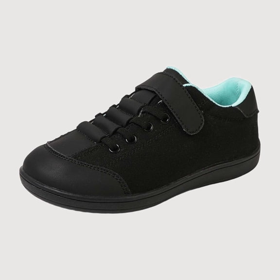 Gyujnb Boys Casual Sneakers Lightweight Breathable Hook and Loop Low Top Closed Toe Shoes (Toddler Little Boys),10.5-11 Years