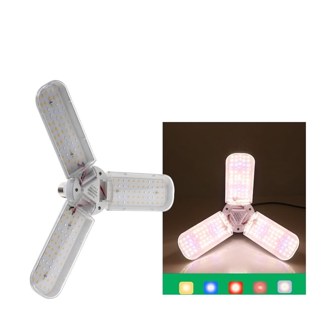 24W 36W 48W Foldable LED Grow Light Full Spectrum E27 Plant Growing Light Bulb For Indoor Plants Flower Seedling