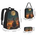 thumbnail image 2 of Balery Sunset Prairie Meditating Horse Mochila escolar 3 en 1 para niños: mochila resistente con lonchera térmica y estuche para lápices. Mochila escolar para niños y niñas., 2 of 7