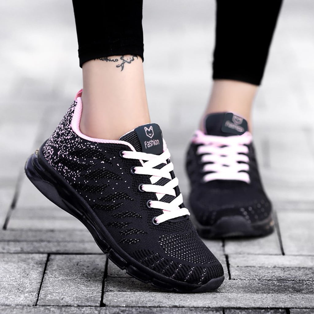 Lurryly Flying Woven Shoes Fashion Air Cushion Sneakers Student Net Running Shoes 2019Clearance