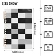 thumbnail image 2 of FORMRS 1-Subject Spiral Notebook 8" x 5" College Ruled 60 Refillable Sheet A5 Hard Cover, Black and Gray Plaid Pattern, 2 of 7