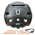 thumbnail image 3 of Ozark Trail Adult Rechargeable Rear Light-Up Black Bike Helmet, 9-Modes, Ages 14+, 3 of 7