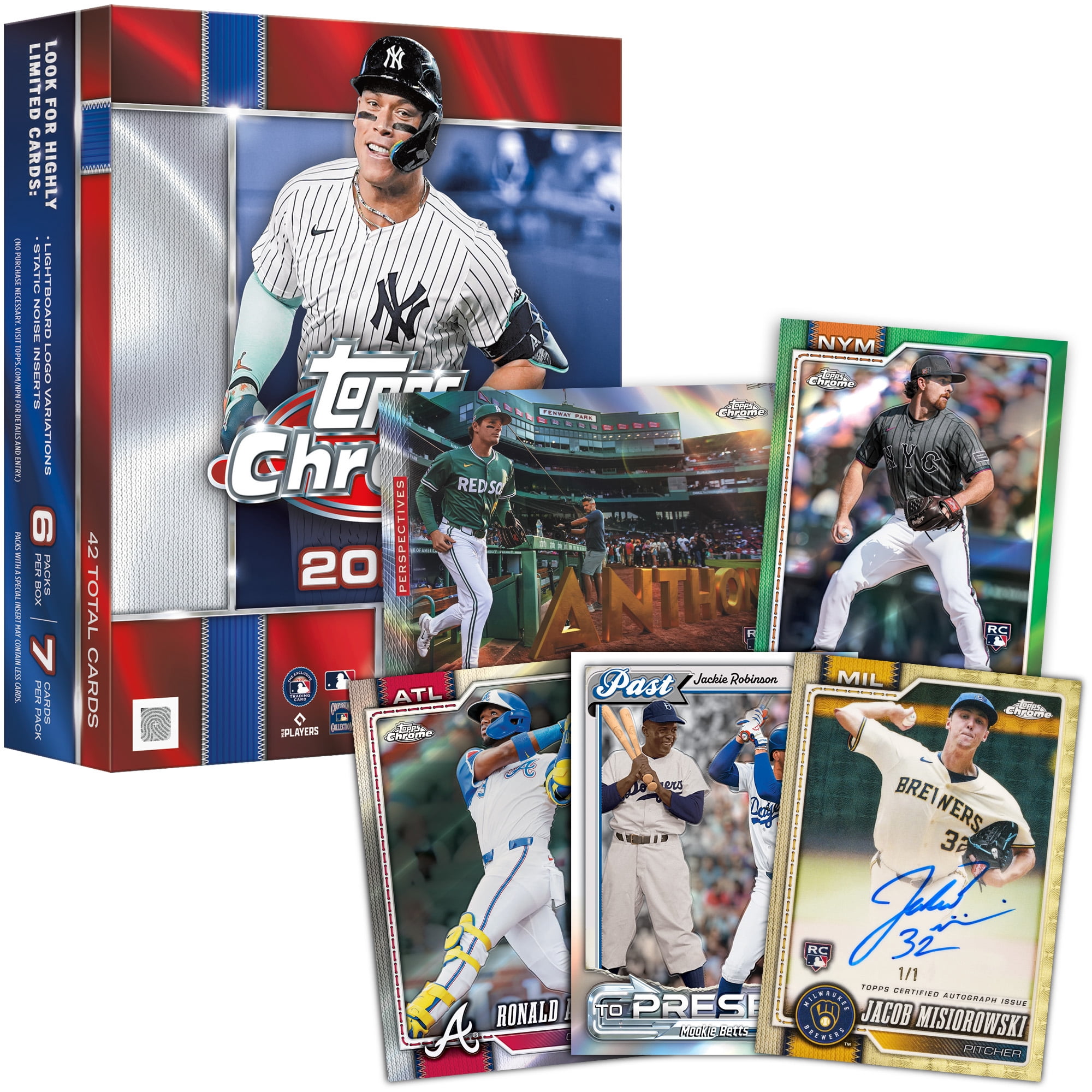 2026 Topps Chrome Baseball Trading Cards Mega Box