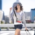 thumbnail image 4 of Nueva moda impermeable PVC gelatina bolso mujer bandolera mini cilindro bolso teléfono móvil, 4 of 7