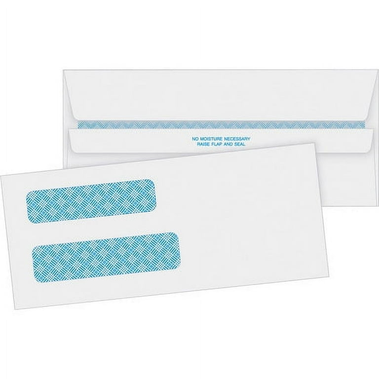 Business Source Double Window No. 8-5/8 Check Envelopes - Double Window - #8 5/8 - 8 5/8 Business Source Double Window No. 8-5/8 Check Envelopes - Double Window - #8 5/8 - 8 5/8