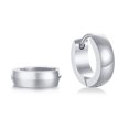 thumbnail image 1 of Cute Hoop Earrings for Men Punk Stainless Steel Huggie Small Earrings 4 Color, 1 of 2
