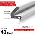 thumbnail image 5 of Weather Stripping Door Seal for Gap Large and 40 Feet, 5 of 5