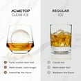 thumbnail image 3 of ACMETOP Clear Ice Ball Maker – 8 Large 2" Crystal Ice Spheres for Whiskey, Bourbon & Cocktails – Silicone Ice Cube Tray Gift for Men, Dad, Boyfriend, 3 of 9