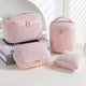 thumbnail image 1 of Bolsa de viaje portátil de terciopelo de pana para maquillaje y artículos de aseo, bolsas multiusos de gran apertura para un almacenamiento organizado. Cajas de almacenamiento, 1 of 9