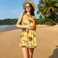 thumbnail image 3 of Balery Cute Animals Pattern Women’s Summer Dresses – Loose Sleeveless Sundress, Casual and Comfortable Beach Dress for Hot Days, 3 of 7