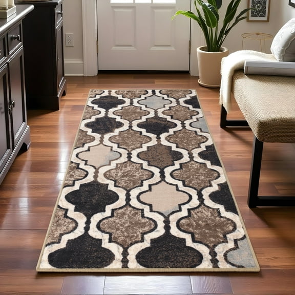 Superior Viking Trellis Indoor Area Rug, 2' 7" x 6', Ivory