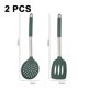 thumbnail image 2 of El sistema a prueba de calor del utensilio de cocina 2Pcs, BPA libera, utensilios de cocina antiadherentes con la manija del acero inoxidable, 2 of 5