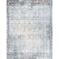 thumbnail image 3 of Traditional 2x3 Area Rug (2' x 3'4'') Oriental Gray, Teal Indoor Scatter Easy to Clean, 3 of 10