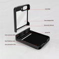 thumbnail image 5 of Dteck for Galaxy Z Flip 6 Case with Hinge Protection & Kickstand & Wireless charging & Bulit-in Outer Screen Protector, Full Body Rugged Cover Non-Slip Case for Samsung Galaxy Flip 6 5G,Black, 5 of 7