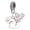 Silver, variant on Silver Plated Squirrel - Rope Charm Bead Dangle with Mini 2026