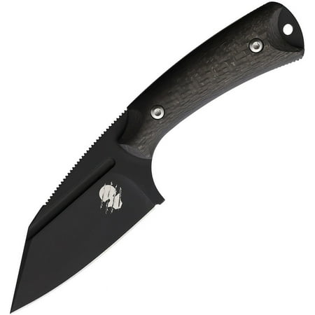 Akeron AKN002CF La Sanction 2.75 Black Blade Carbon Fiber Handle Fixed Knife