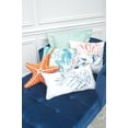 thumbnail image 2 of Blue Ocean Leaf Embroidered Throw Pillow, 12" x 24", 2 of 3