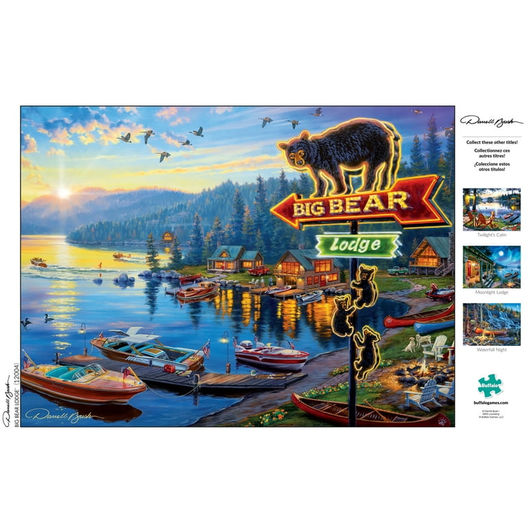 Buffalo Games Darrell Bush Big Bear Lodge 1000 Piece Jigsaw Puzzle