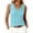 Blue #026, variant on Womens 100% Merino Wool Sweater Tank Tops Sleeveless Lightweight V Neck Soft Knit Vest Business Casual Summer Clothes, L