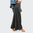 thumbnail image 7 of Mohiass Casual Flowy Long Skirts for Women, Jersey Knit Fabric Good Elasticity Ankle Length Maxi Skirt with High Waist. Gray M, 7 of 7