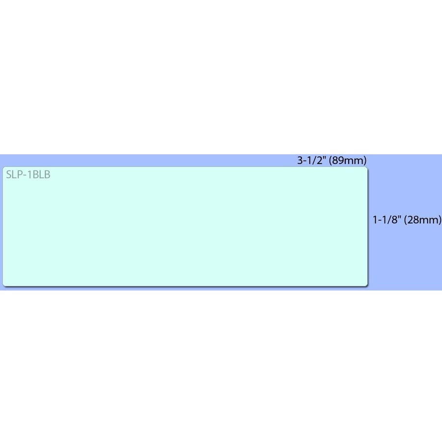Seiko thermal label blue 130ct address 1" x 3.5"