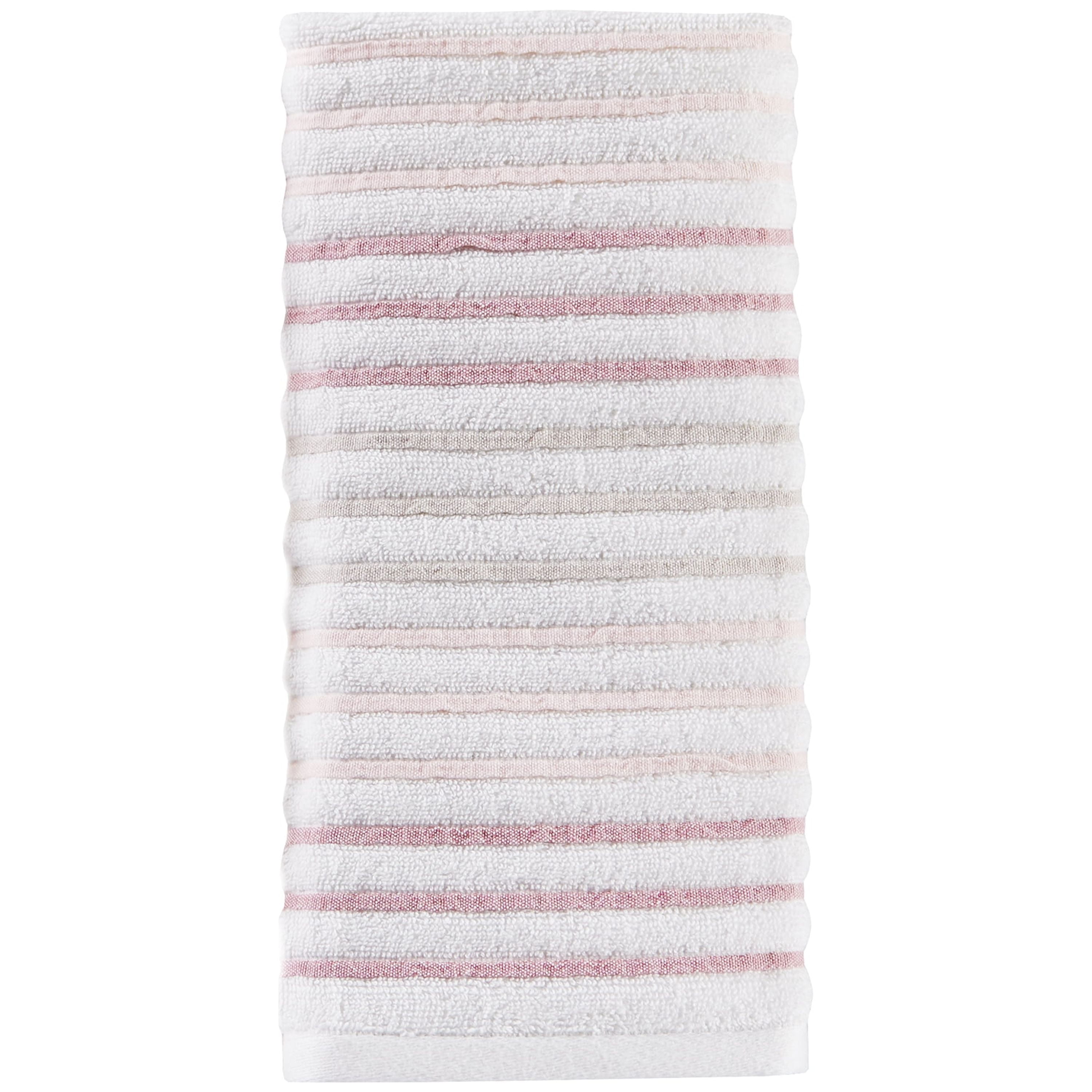 Eco Dry Stripe Hand Towel, 16 x 26, Coffee Stripe