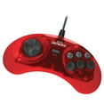 thumbnail image 2 of Retro-Bit Official Sega Genesis Controller 6-Button Arcade Pad for Sega Genesis - Original Port (Red), 2 of 4