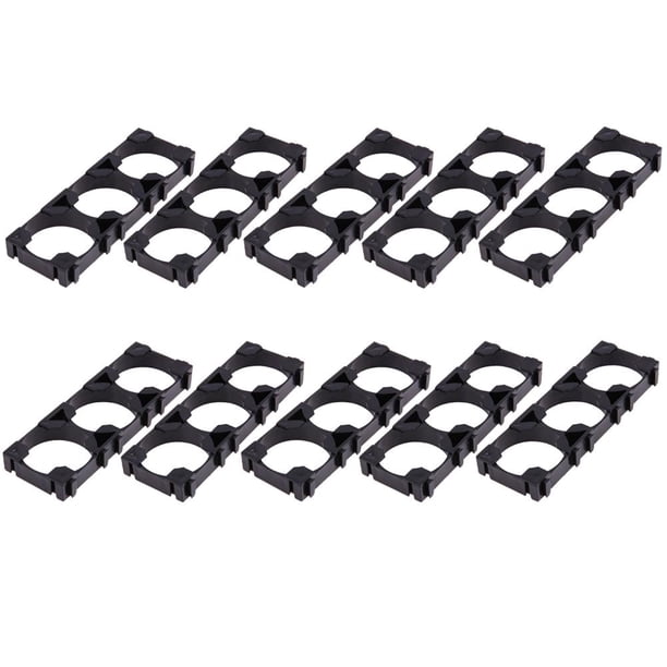10 Uds 26650 3x Soporte Triple Batería Litio para Batería Diy