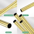 thumbnail image 2 of Uxcell Paquete de 4 Tubos Redondos de Latón de 200 mm, 12 mm de Diámetro Exterior y 0.5 mm de Grosor de Pared H62, Tubos Sin Costura para Construcción/Mecanizado/DIY, 2 of 7