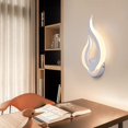 thumbnail image 4 of Luz LED de pared interior, aplique de pared moderno de 10W, luz de noche de pared con forma de llama de color cálido de 3000K para escalera, cocina, pasillo, dormitorio, 220V JAMW Sencillez, 4 of 5