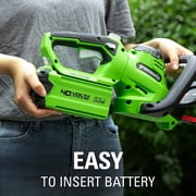 Greenworks 40V 24 Hedge Trimmer (1 Cutting Capacity), Battery Not Included HT40B02