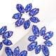 thumbnail image 4 of Pendientes de diamantes de imitación exagerados, moda europea y americana, pendientes de lujo con diamantes de imitación y flores brillantes, joyería, 4 of 6