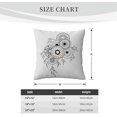 Black White Decorative Square Throw Pillow Covers Geometric Style