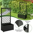 thumbnail image 7 of Spaco 44 Inch Metal Raised Garden Bed with Trellis-Black, Outdoor Elevated Flower Box for Backyard/Patio/Gardener, 7 of 7