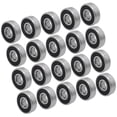 thumbnail image 3 of Milisten 20 Pcs 608 2RS Roulement de Roue de Patin à Roues Alignées Antirouille Roulement de Roue de Planche à Roulettes Scellé ABEC-9 (Noir), 3 of 5
