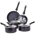 thumbnail image 1 of 8-Piece Non-Stick Cookware Set| 2-Way 3 Layer Non-Stick Coating | PFOA Free | High Temperature Resistant Exterior Coating, 1 of 1
