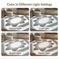thumbnail image 7 of ODIKA 4'x6' Black White Halftone Gradient Geometric Washable Area Rug Contemporary Dotted Pattern with Central Circle Non-Slip, Chair-Friendly, Flatwoven for Home Office, Under Desk, 7 of 7
