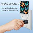thumbnail image 3 of Butterflies LED Square Night Lights - Energy Efficient Bedside Lamp with Soft Glow and Auto Sensor, for Bedroom, Nursery, and Hallway - 200 Characters, 3 of 6