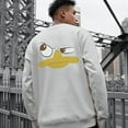 thumbnail image 2 of Men's 330g 100% Cotton Emoji Pattern Dropped Shoulder Crew Neck Sweatshirt, 2 of 30