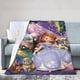 thumbnail image 1 of Mantas de felpa de Sofia the First para viajes, dormitorio, sala de estar, sofá, oficina, 1 of 8