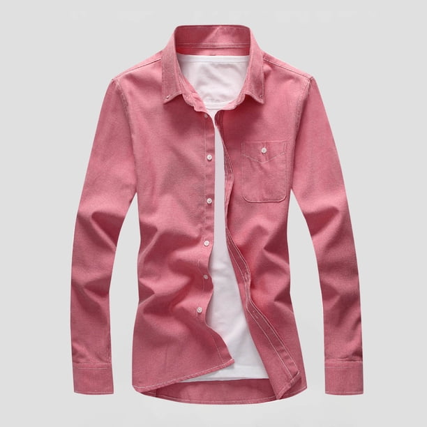 pstuiky camisetas de hombre, Camiseta informal de manga corta con botones y solapa de color liso para hombre camisas casuales para hombre l