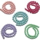 thumbnail image 1 of Cielo Azul 8mm Riverstone Ronda De Piedras Preciosas Perlas Filamento Flojo De 15,5 Pulgadas, 1 of 4