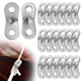 thumbnail image 1 of Ajustador de Cuerda Uxcell de Aleación de Aluminio [20PCS] - Ajustadores de Cuerda de Guyline - [Plateado] Ajustador de Cuerda para Tienda, 1 of 7