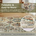 thumbnail image 3 of Hasoo Large Indoor Washable Area Rug 10' x 13' Floral Rugs for Living Room Geometric Throw Floor Mats Non-Slip Accent Carpet Colorful, 3 of 7
