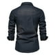 thumbnail image 2 of Camisas de algodón para hombre, camisa vaquera, camisa de manga larga, camisas de corte entallado para hombre, 2 of 5