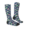 thumbnail image 3 of Balery Dinosaur Printed Novelty Socks Men's Women's Crew Socks Sports Socks Knee High Socks Cotton Socks Quirky and Cool Socks, 3 of 9