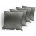 thumbnail image 5 of Ambesonne Ombre Throw Pillow Cover 4 Pack, Smokey Modern Design, 20", Black Grey, 5 of 7