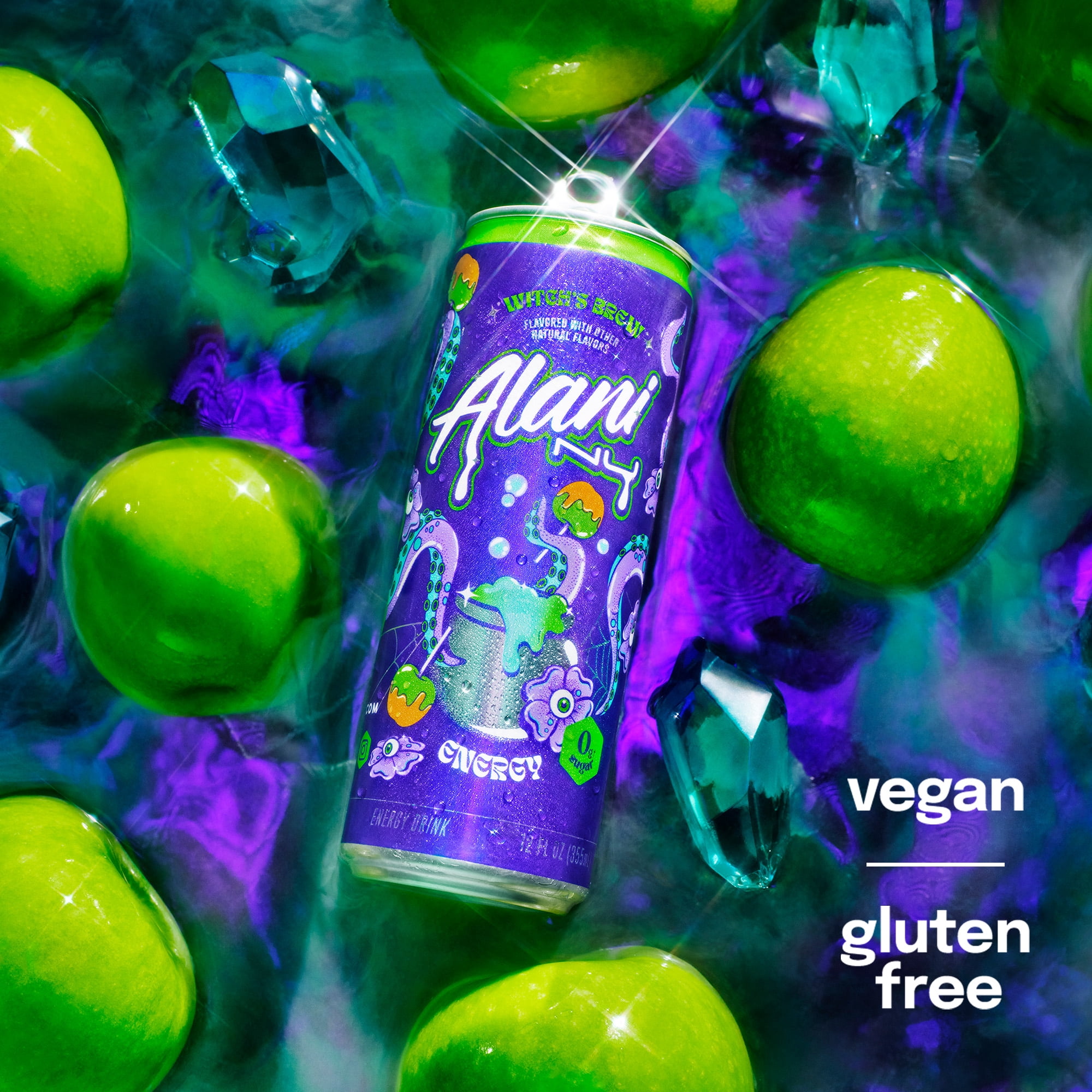 (4 pack) Alani Nu, Witch's Brew 12 fl oz, Single Can