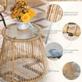 thumbnail image 5 of RADIATA Rattan Woven Armchair with Cushion for Outside Use - Set of 4, 5 of 7