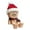 B, variant on Cadancy Shaking Wooden Man Figurine Christmas with 12Pcs Magnetic Expressions Christmas Funny Handmade Shak Feet Woodens Doll Cars Ornaments Desktop Home Decoration(Santa Hat)